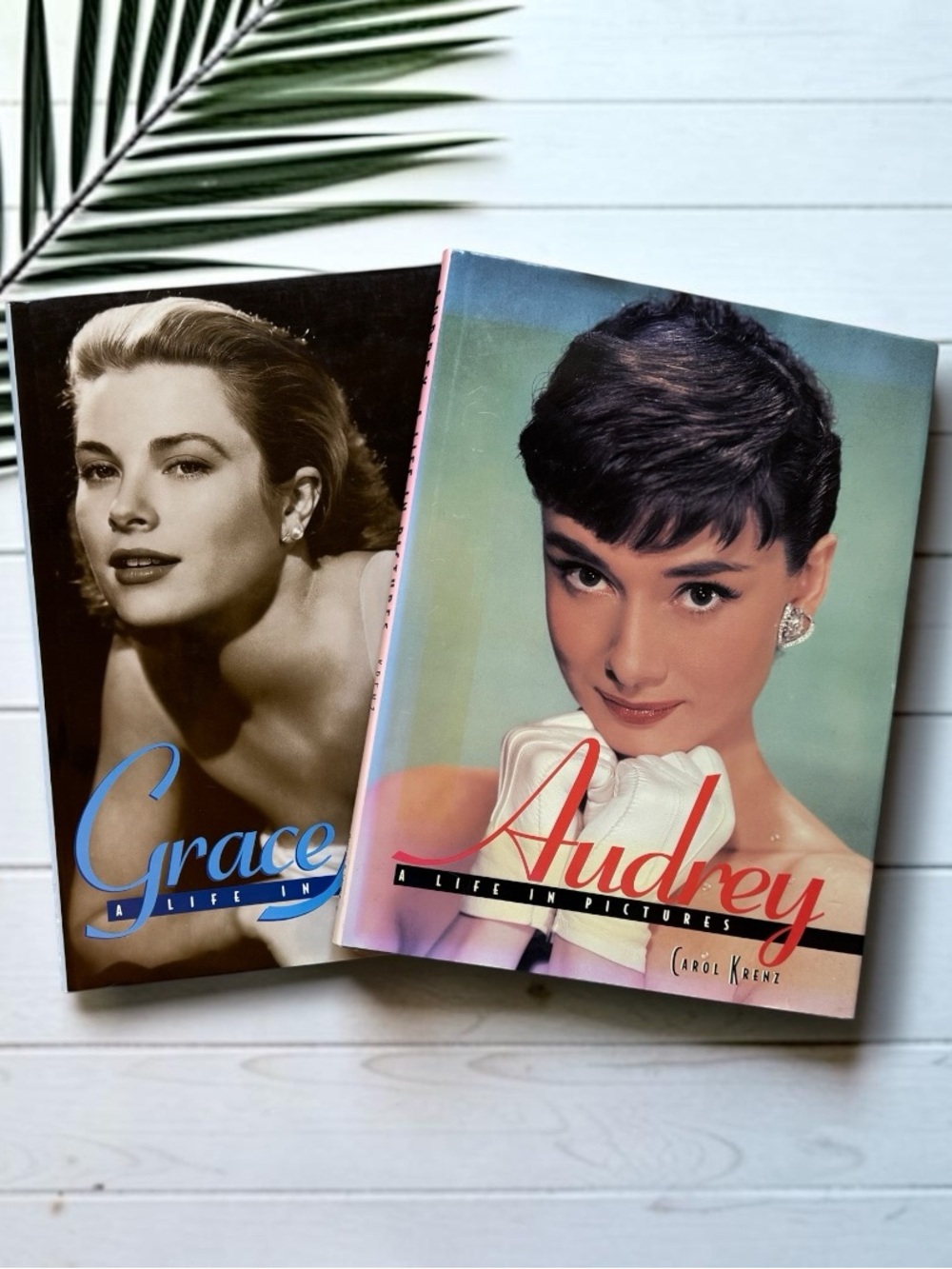 Grace Kelly & Audrey Hepburn A Life in Pictures Hardcover Book Set 1997 1998